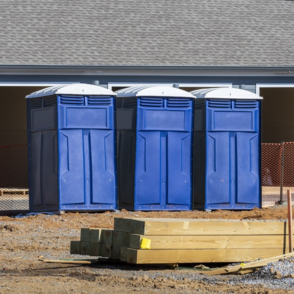 how can i report damages or issues with the portable restrooms during my rental period in Skelton